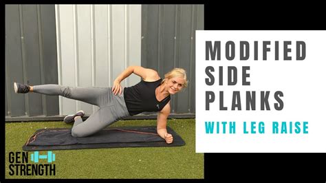 Modified Side Planks With Leg Raise Youtube