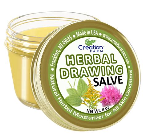 Herbal Drawing Salve Jar 4 Oz Herbal Salve From Creation Farm