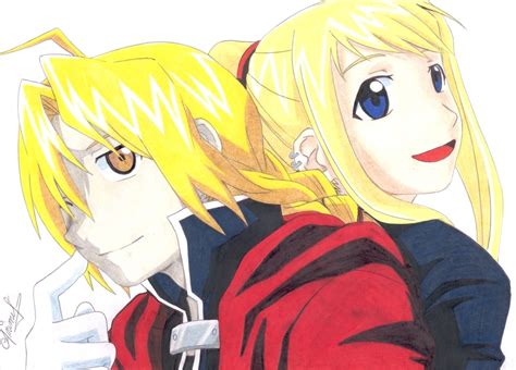 ed and winry edward elric and winry rockbell fan art 5804273 fanpop