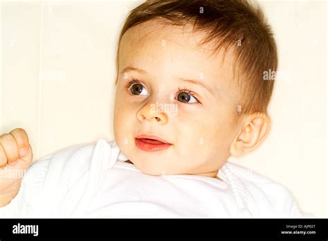 Six Month Old Baby Boy Stock Photo Alamy