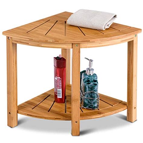 Bamboo shower bench w/side handlesbamboo by redmon is a growing collection of functional style. n-bright shop Shower Corner Bench Teak Bamboo Stool Spa ...