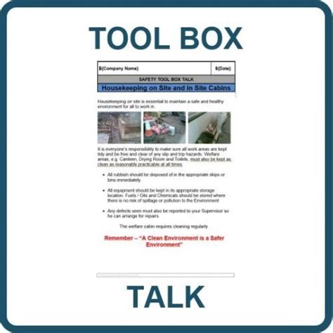 Tool Box Talk Asbestos Construction Phase Plan