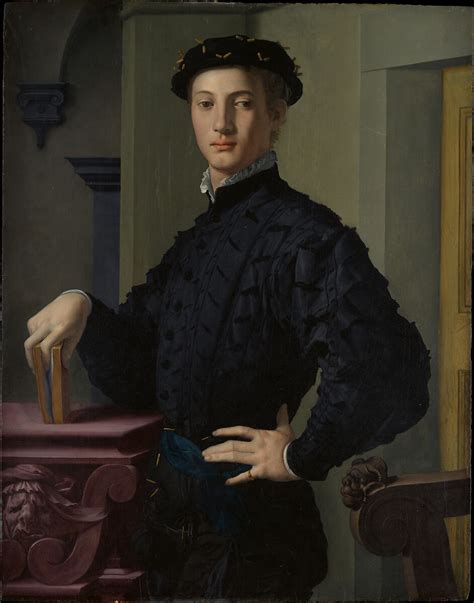 Bronzino Agnolo Di Cosimo Di Mariano Portrait Of A Young Man The