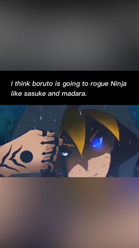 Boruto Becomes Rogue Ninja Boruto Edit Anime Naruto Naruto Uzumaki