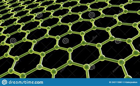 Graphene Allotrope Of Carbon Chemical Formula And Structure Vector