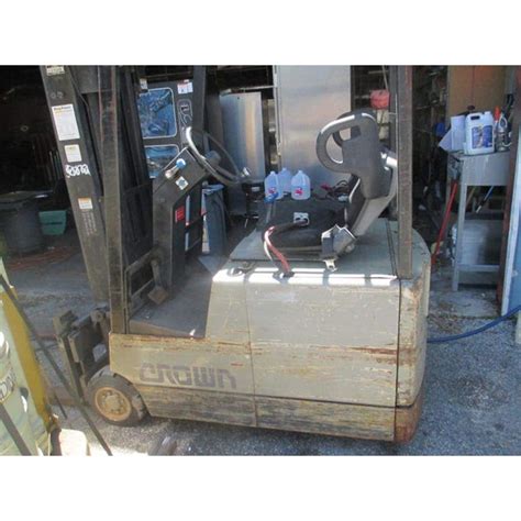 Aaa Forklifts Crown 35sctts 3500 Lb Electric Sit Down Forklift W