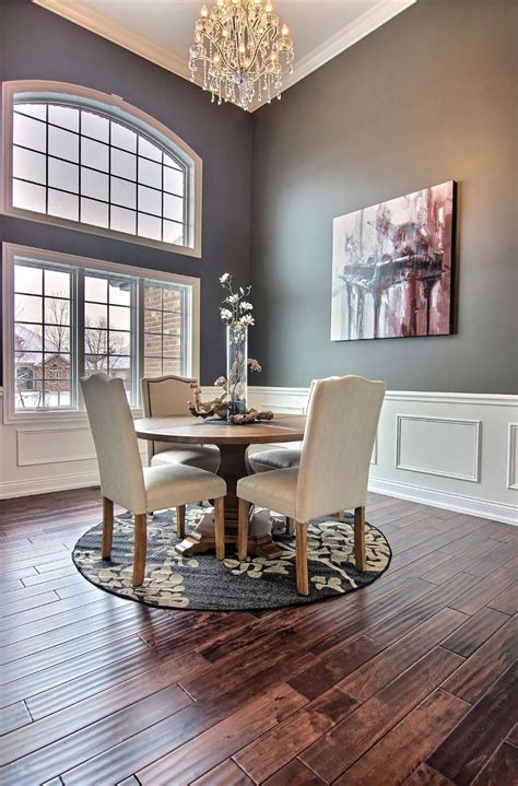 See more ideas about wall painting, metallic paint walls, wall. Formal dining room with crystal chandelier. | Dining room colors, Living room dining room combo ...