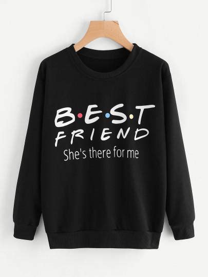 Best friend pullover fashion sweater | Best friend sweatshirts, Friends sweatshirt, Best friend ...