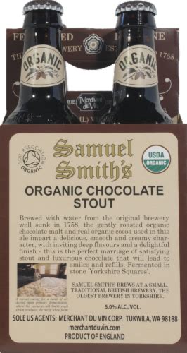 Samuel Smiths Organic Chocolate Stout 4 Bottles 12 Fl Oz Ralphs