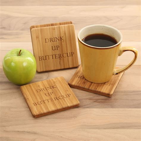 Drink Up Buttercup Coaster Set