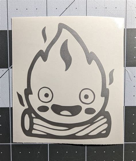 Ghibli Calcifer Sticker Howls Moving Castle Cute Fire Decal Spirited