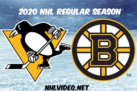 Pittsburgh Penguins Vs Boston Bruins 2021 Full Game Replay Watch Nhl