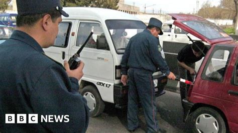 Uzbek Transport Police Banned From Hiding Behind Trees Bbc News