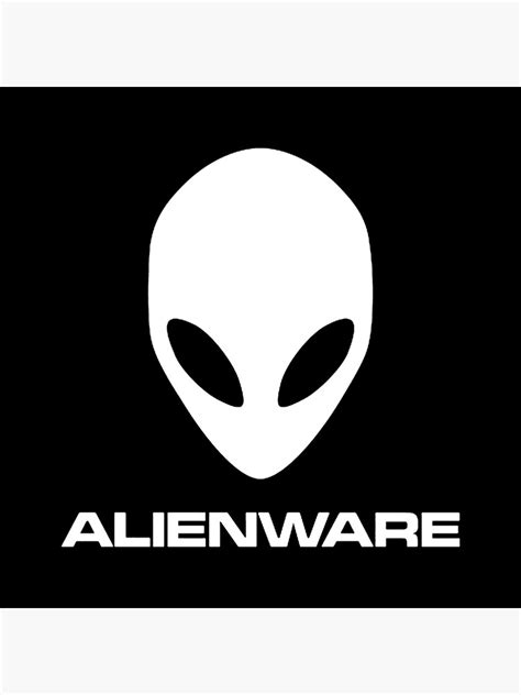Alienware Dell Gaming Logo White Photographic Print For Sale By