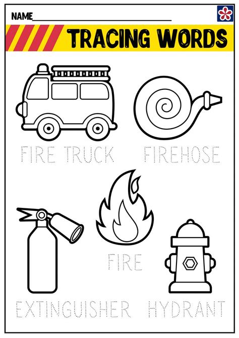 Firefighter Worksheet Kindergarten