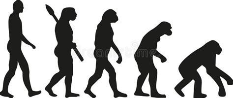 Darwin Evolution Of Human Stock Vector Illustration Of Darwin 107163721