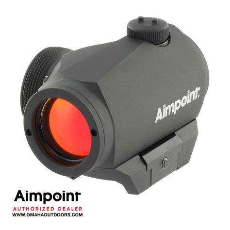 Aimpoint Micro H 1 Reflex Red Dot Sight Standard Mount 2 Moa Reticle