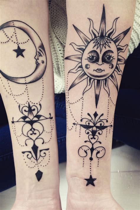 Sun and Moon Tattoos - Tattoo Designs for Women