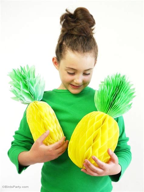 Diy Pineapple Honeycomb Party Decorations Diy Pineapple Party