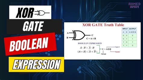 Xor Gate Boolean Expression شرح Logic Design Project 2 عملي ونظري
