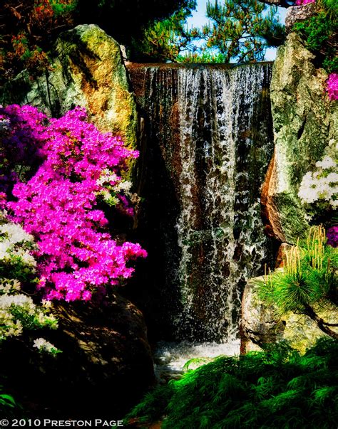Scenes Of St Louis Waterfall Japanese Garden