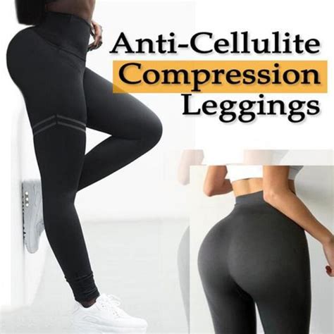 Women High Waist Anti Cellulite Compression Slim Leggings For Tummy