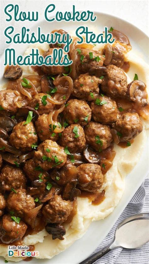 Feb 15, 2021 by kiersten · this post may contain affiliate links. Slow-Cooker Salisbury Steak Meatballs | Recipe in 2020 ...