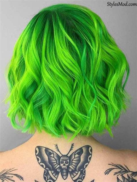 Cool And Fresh 2018 Neon Green Hair Color Ideas Perfect For You You Don