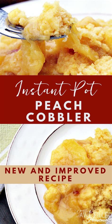 Peach cobbler recipe, easy peach cobbler, summer peach cobbler. Instant Pot Peach Cobbler | Recipe | Food recipes, Instant ...