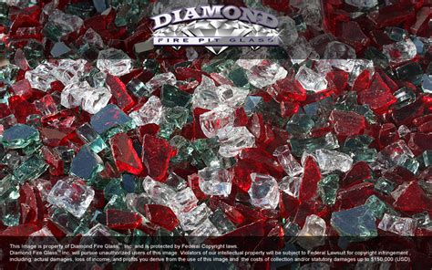 Christmas Jewels Premixed Diamond Fire Pit Glass 1 Lb Crystal Package