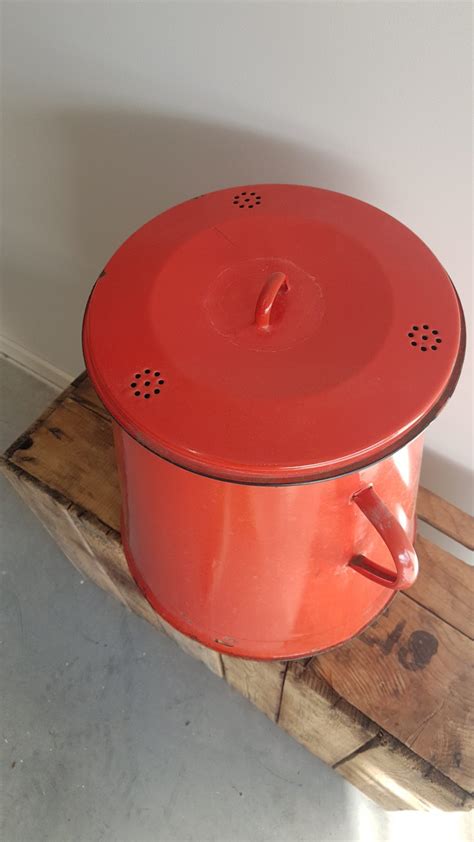 Enamel Canister Red The Heritage Merchant
