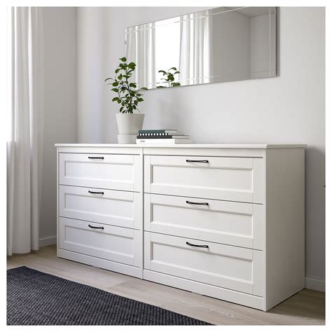 IKEA - SONGESAND 6-drawer dresser white | White bedroom furniture