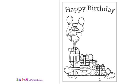 I find it easiest to first click on the image to enlarge it, then drag and drop the image to my desktop, then print it from there. Coloring Birthday Folding Card Coloring Pages