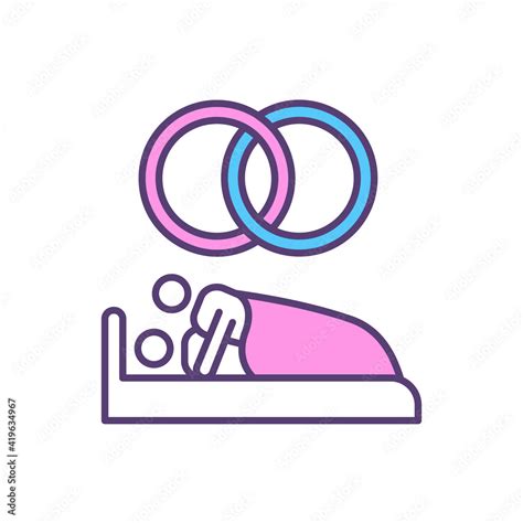 Sex After Marriage Rgb Color Icon Sexual Married Couple Intercourse Abstinence Only Education