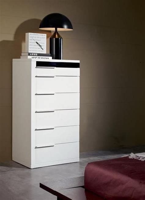 Get the best deal for bedroom chest of drawers from the largest online selection at ebay.com. Unique White Glossy Contemporary Chest with Six Drawers ...