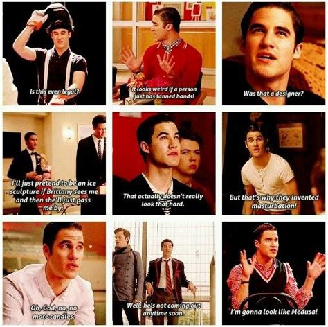 When Blaine Gets Sassy Hahaha Glee Funny Glee Memes Glee Cast