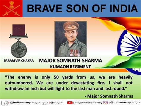 Army Pays Tribute To First Pvc Awardee Maj Somnath Sharma