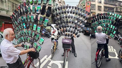 Taiwans Pokémon Go Grandpa Is Back With 64 Phones Mounted On His Bike