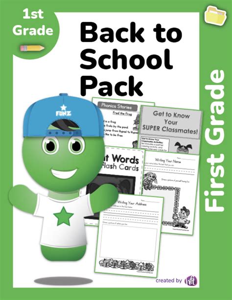 First Grade Back To School Pack Have Fun Teaching