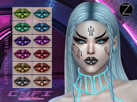 The Sims Resource Cyfi Lipstick Z168 Sims 4 Body Mods Sims 4