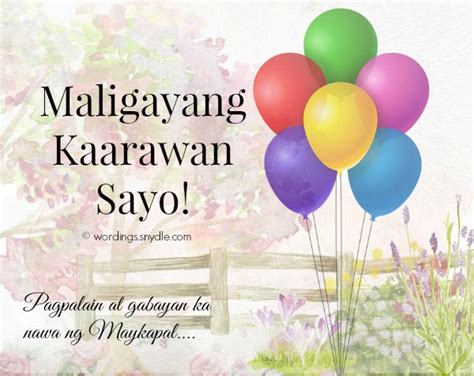 Happy Birthday Messages In Tagalog Wordings And Messages