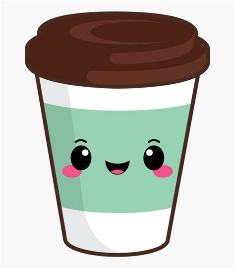 Cute Coffee To Go Green Cute Coffee Cup Clipart Hd Png Download