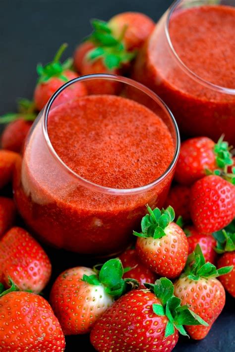 Suco Detox De Morango