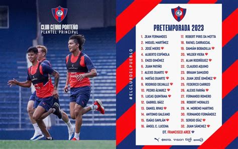 Cerro Porteño Y La Lista De Jugadores En La Pretemporada 2023 Club Cerro Porteño