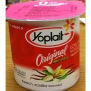 1 cup (8 fl oz) 208.3 calories. Yoplait Yogurt, Low-Fat, French Vanilla Flavored: Calories ...