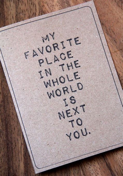 My Favorite Place In The Whole World Is Next To You Card