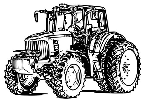 John Johnny Deere Tractor Coloring Page WeColoringPage 06 | Wecoloringpage.com