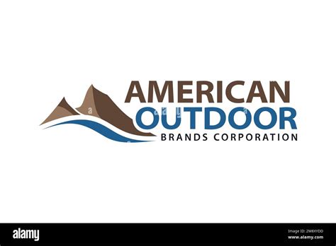 American Outdoor Brands Corporation Logo White Background Stock Photo