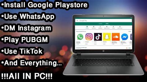 How To Download And Install Google PlayStore In Laptop Install Google