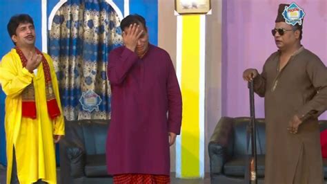 Nasir Chinyoti With Sakhawat Naz And Tahir Anjum Comedy Clip Stage
